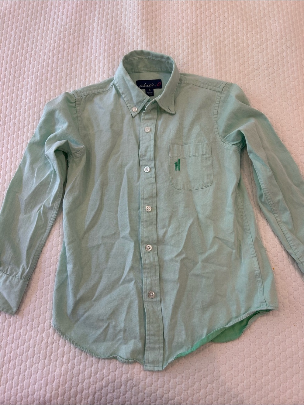johnnie-O Boys' Light Mint Green Button-Down Shirt